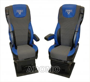 Sitzbezüge aus Kunstleder für Daf xf 105, xf 106 mit Grammersitzen, blau 