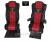 Sitzbezüge für Actros MP5 und MP4, schwarz-rot, Beifahrersitz  klappbar Old Skool