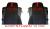 Sitzbezüge für Actros MP5 und MP4, Beifahrersitz luftgefedert schwarz-rot, Old Skool