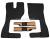 Kunstlederfussmatten mit Sitzsockel für Volvo FH4, FH5 cappuccino-schwarz-matt