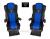 Sitzbezüge für Actros MP5 und MP4, Beifahrersitz luftgefedert schwarz-blau, Old Skool