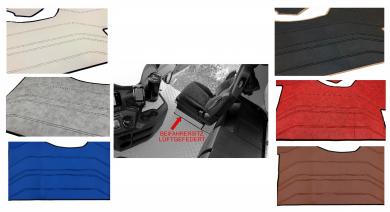 Kunstlederfußmatten Set für MP5 und MP4, luftgefederter Beifahrersitz, Kunstleder glatt mit extra Steppung