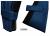 LKW Seitengardinen für DAF ab 2021 XF  XG  XG+ , dunkelblau-schwarz, Gardinenhaken gratis