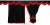Lkw Gardinen Actros MP5 und MP4, schwarz-rot, gratis Gardinenhaken