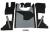 Kunstlederfußmatten mit Sitzsockel für DAF ab 2021 XG, XG+ schwarz-grau