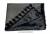 Lkw Gardinen mit Bettvorhang für DAF XF106 Super Space Cab grau-schwarz , Gleiter gratis