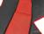 Kunstlederfußmatten mit Sitzsockel für MP5 und MP4 schwarz-rot-glatt, klappbar