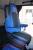 Lkw Sitzbezüge aus Kunstleder für Mercedes MP5 und MP4 Beifahrersitz klappbar, blau, 2 Armlehnen, old skool
