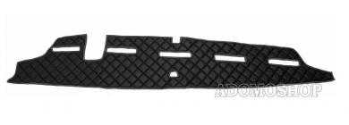 Armaturenabdeckung aus Kunstleder für Volvo FH4, FH5 mit Kollisionswarner , schwarz-matt