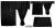 Lkw Gardinen mit Bettvorhang für Man TGX, TGS ab 2020, schwarz-schwarz, gerade Fransen