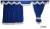 Lkw Gardinen für Iveco S-Way, Hi-Way, Stralis, blau-weiß, gratis Gardinenhaken