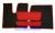 Kunstlederfussmatten für MAN TGX ab 2007 automatik 2 Schubladen schwarz-rot-mat